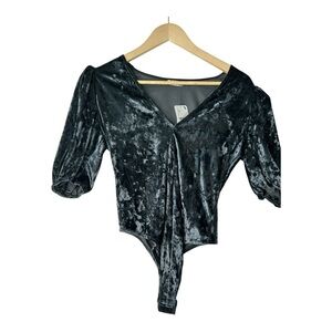 Intimately Free People Don’t You Wish Bodysuit | Sz S | Sunflower Seed | NWT